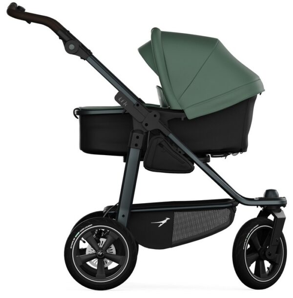 Ratini.lv | Mono 3 Combi bērnu ratiņi 2in1 ar AIR riteņiem krāsa Olive bilde #1