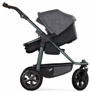 TFK Mono 3 Combi bērnu ratiņi 2in1 ar AIR riteņiem krāsa PREMIUM Black