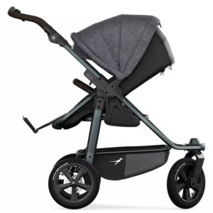 TFK Mono 3 Combi bērnu ratiņi 2in1 ar AIR riteņiem krāsa PREMIUM Black