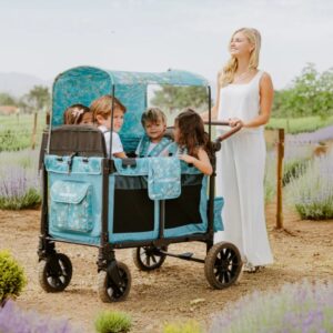 Wonderfold W4 Luxe Pro Van Gogh universāli bērnu ratiņi (4 sēdvietas) krāsa Almond Blossoms