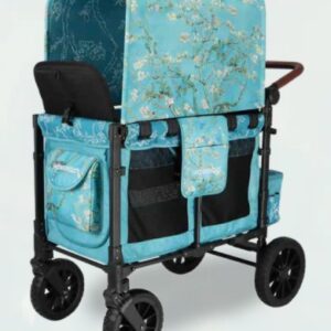 Wonderfold W4 Luxe Pro Van Gogh universāli bērnu ratiņi (4 sēdvietas) krāsa Almond Blossoms