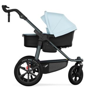 TFK PRO bērnu ratiņi ar Combi kulbiņu 2in1 krāsa Blue Dual