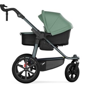 TFK PRO bērnu ratiņi ar Combi kulbiņu 2in1 krāsa Olive