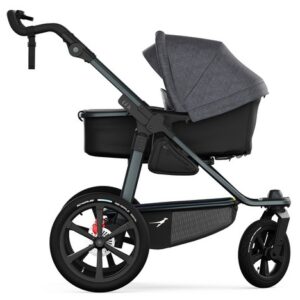 TFK PRO bērnu ratiņi ar Combi kulbiņu 2in1 krāsa PREMIUM Black