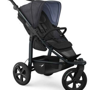 TFK Mono 3 bērnu sporta ratiņi ar AIR riepām krāsa PREMIUM Black