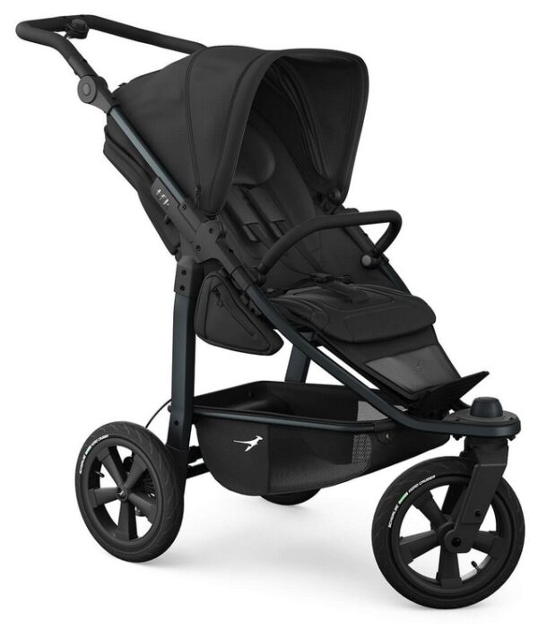 Ratini.lv | Mono 3 bērnu sporta ratiņi ar AIR riepām krāsa Black bilde #1