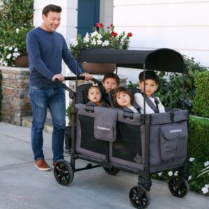 Wonderfold W4 Original universāli bērnu ratiņi (4 sēdvietas) krāsa Charcoal Gray