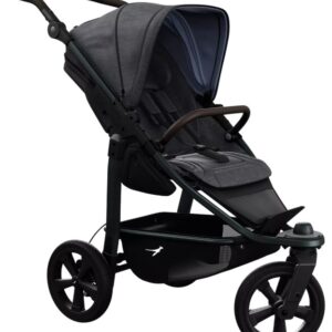 TFK Mono 3 bērnu sporta ratiņi ar ECCO riepām krāsa PREMIUM Black