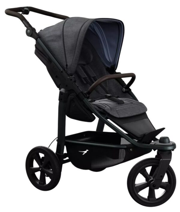 Ratini.lv | Mono 3 bērnu sporta ratiņi ar ECCO riepām krāsa PREMIUM Black bilde #1