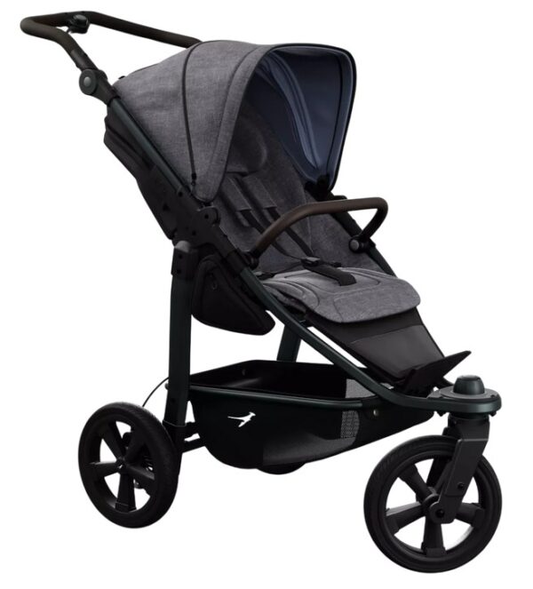 Ratini.lv | Mono 3 bērnu sporta ratiņi ar ECCO riepām krāsa PREMIUM Grey bilde #1