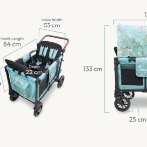 Wonderfold W4 Luxe Pro Van Gogh universāli bērnu ratiņi (4 sēdvietas)