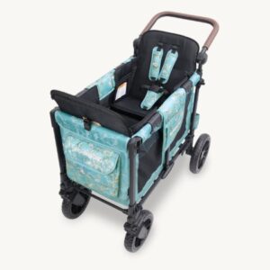 Wonderfold W2 Luxe Pro Van Gogh universāli bērnu ratiņi (2 sēdvietas) krāsa Almond Blossoms