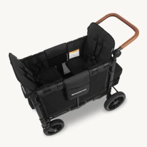 Wonderfold W2 Luxe universāli bērnu ratiņi (2 sēdvietas) krāsa Volcano Black