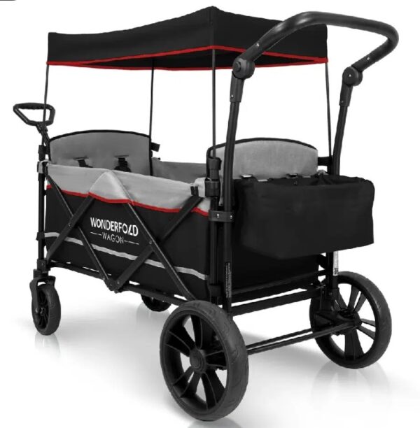 Ratini.lv | X2 universāli bērnu ratiņi (2 sēdvietas) krāsa Stealth Black bilde #3
