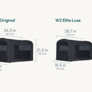 Wonderfold W4 Elite Luxe universālo ratiņu pārsegs krāsa Black