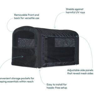 Wonderfold W4 Elite Luxe universālo ratiņu pārsegs krāsa Black