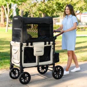 Wonderfold W4 Elite Luxe universālo ratiņu pārsegs krāsa Black