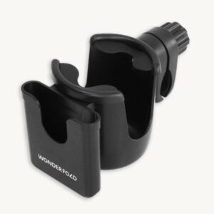Wonderfold bērnu ratu krūzīšu un telefona turētājs 2-in-1 krāsa Black