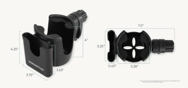 Ratini.lv | bērnu ratu krūzīšu un telefona turētājs 2-in-1 krāsa Black bilde #9