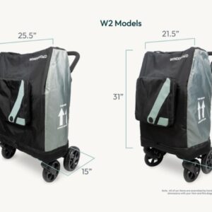 Wonderfold W4 bērnu ratiņu ceļojuma pārvalks krāsa Black