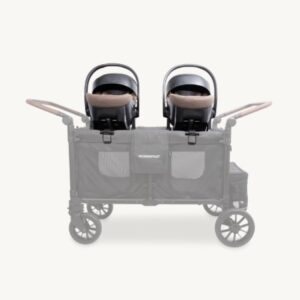 Wonderfold W4 bērnu ratiņu automašīnas krēsliņa adapteris krāsa Black