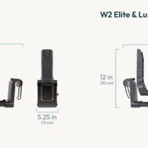 Wonderfold W4 bērnu ratiņu automašīnas krēsliņa adapteris krāsa Black