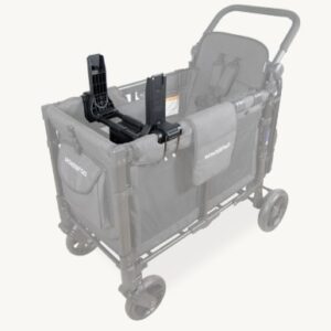 Wonderfold W2 bērnu ratiņu automašīnas krēsliņa adapteris krāsa Black