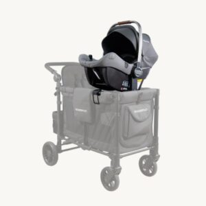 Wonderfold W2 bērnu ratiņu automašīnas krēsliņa adapteris krāsa Black