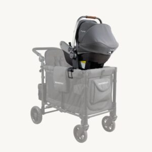 Wonderfold W2 bērnu ratiņu automašīnas krēsliņa adapteris krāsa Black