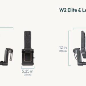 Wonderfold W2 bērnu ratiņu automašīnas krēsliņa adapteris krāsa Black