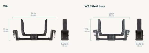 Ratini.lv | W2 bērnu ratiņu automašīnas krēsliņa adapteris krāsa Black bilde #11
