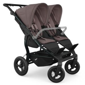 TFK Duo dvīņu sporta ratiņi ar Air un 2 sēžamajām daļām riteņiem krāsa Brown