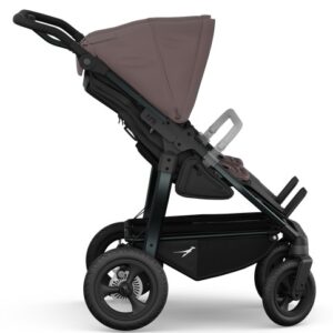 TFK Duo dvīņu sporta ratiņi ar Air un 2 sēžamajām daļām riteņiem krāsa Brown
