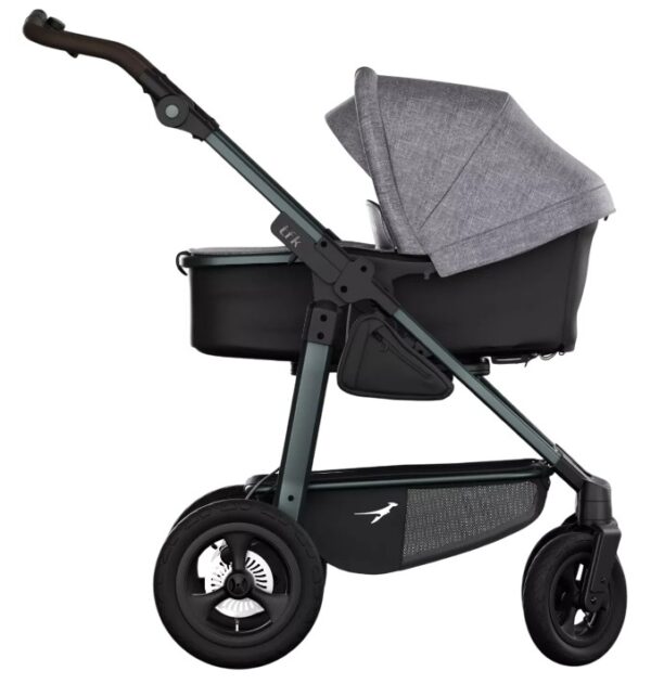 Ratini.lv | Mono 4 Combi bērnu ratiņi 2in1 ar AIR riteņiem krāsa PREMIUM Grey bilde #1