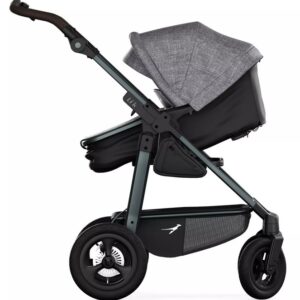TFK Mono 4 Combi bērnu ratiņi 2in1 ar AIR riteņiem krāsa PREMIUM Grey