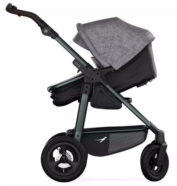 Ratini.lv | Mono 4 Combi bērnu ratiņi 2in1 ar AIR riteņiem krāsa PREMIUM Grey bilde #5
