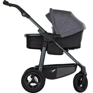TFK Mono 4 Combi bērnu ratiņi 2in1 ar AIR riteņiem krāsa PREMIUM Black