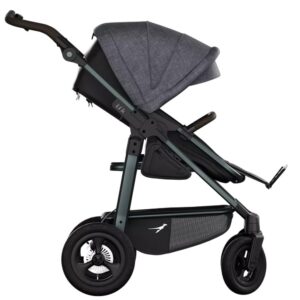 TFK Mono 4 Combi bērnu ratiņi 2in1 ar AIR riteņiem krāsa PREMIUM Black