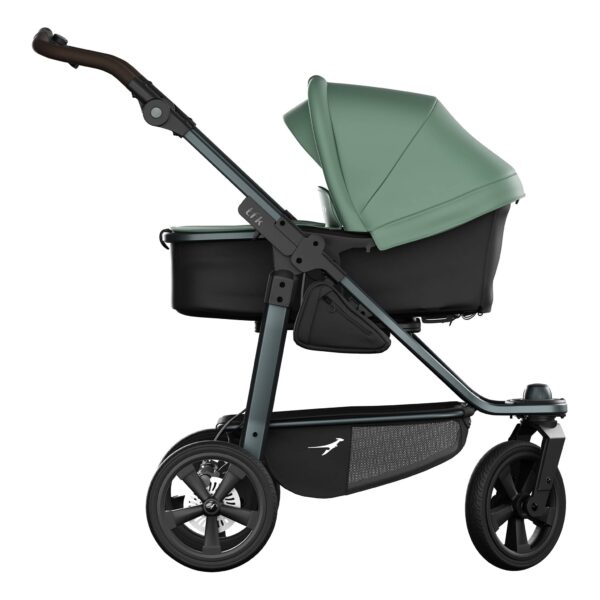 Ratini.lv | Mono 3 Combi bērnu ratiņi 2in1 ar ECCO riteņiem krāsa Olive bilde #3