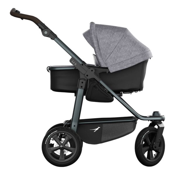 Ratini.lv | Mono 3 Combi bērnu ratiņi 2in1 ar AIR riteņiem krāsa PREMIUM Grey bilde #1