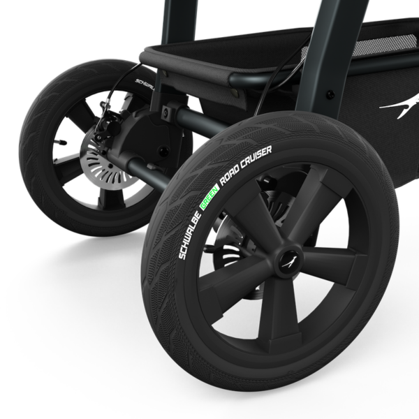 Ratini.lv | Mono 3 bērnu sporta ratiņi ar AIR riepām krāsa PREMIUM Black bilde #13