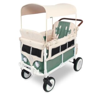 Wonderfold VW4 Volkswagen universāli bērnu ratiņi (4 sēdvietas) krāsa Sage Green