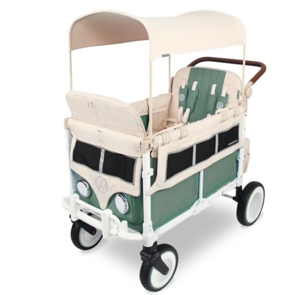 Ratini.lv | VW4 Volkswagen universāli bērnu ratiņi (4 sēdvietas) krāsa Sage Green bilde #1