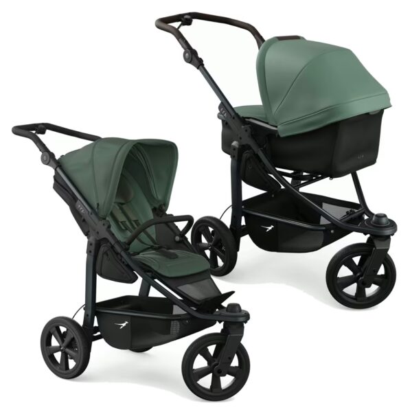 Ratini.lv | Mono 3 Combi bērnu ratiņi 2in1 ar ECCO riteņiem krāsa Olive bilde #1
