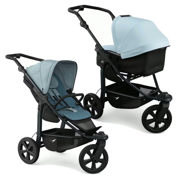 Ratini.lv | Mono 3 Combi bērnu ratiņi 2in1 ar ECCO riteņiem krāsa Blue Dual bilde #1