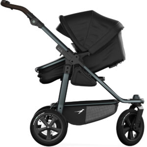 TFK Mono 3 Combi bērnu ratiņi 2in1 ar AIR riteņiem krāsa Black