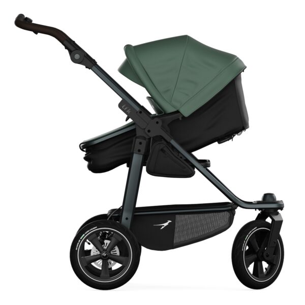 Ratini.lv | Mono 3 Combi bērnu ratiņi 2in1 ar AIR riteņiem krāsa Olive bilde #5