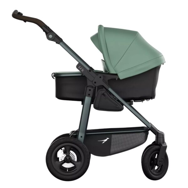 Ratini.lv | Mono 4 Combi bērnu ratiņi 2in1 ar AIR riteņiem krāsa Olive bilde #1