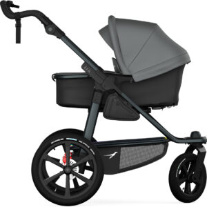 TFK PRO bērnu ratiņi ar Combi kulbiņu 2in1 krāsa Grey