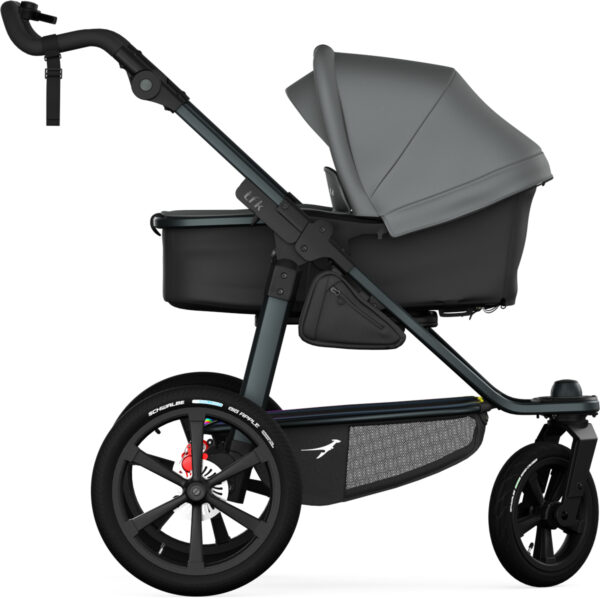 Ratini.lv | PRO bērnu ratiņi ar Combi kulbiņu 2in1 krāsa Grey bilde #1